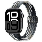 Slim Magnetic Buckle Nylon Braided Watch Band, For Apple Watch Series 10 46mm, For Apple Watch Series 10 42mm