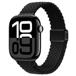 Slim Magnetic Buckle Nylon Braided Watch Band, For Apple Watch Series 10 46mm, For Apple Watch Series 10 42mm
