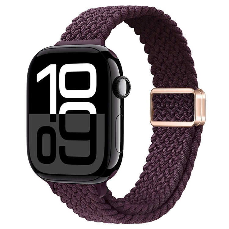 Slim Magnetic Buckle Nylon Braided Watch Band, For Apple Watch Series 10 46mm, For Apple Watch Series 10 42mm