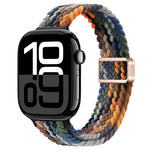 Slim Magnetic Buckle Nylon Braided Watch Band, For Apple Watch Series 10 46mm, For Apple Watch Series 10 42mm