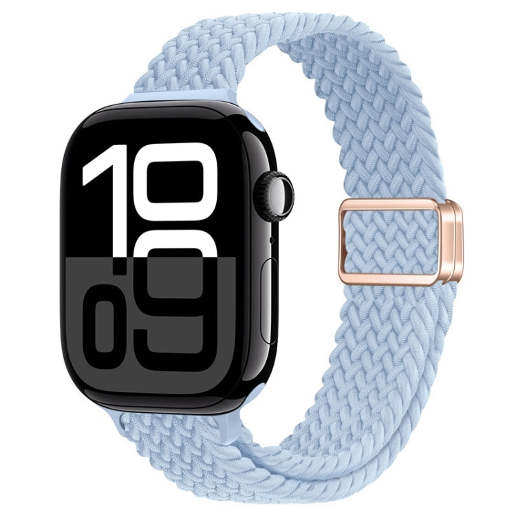 Slim Magnetic Buckle Nylon Braided Watch Band, For Apple Watch Series 10 46mm, For Apple Watch Series 10 42mm