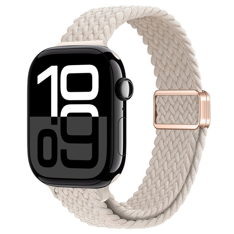 Slim Magnetic Buckle Nylon Braided Watch Band, For Apple Watch Series 10 46mm, For Apple Watch Series 10 42mm