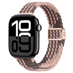 Slim Magnetic Buckle Nylon Braided Watch Band, For Apple Watch Series 10 46mm, For Apple Watch Series 10 42mm