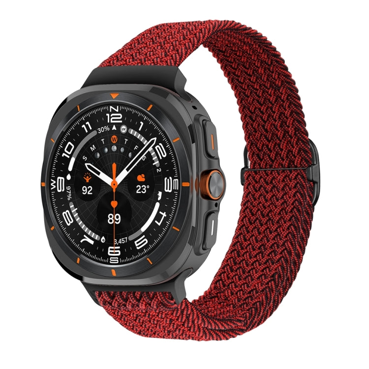 Slide Buckle Nylon Braided Watch Band, For Samsung Galaxy Watch Ultra 47mm / Ultra 2025