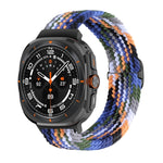 Slide Buckle Nylon Braided Watch Band, For Samsung Galaxy Watch Ultra 47mm / Ultra 2025