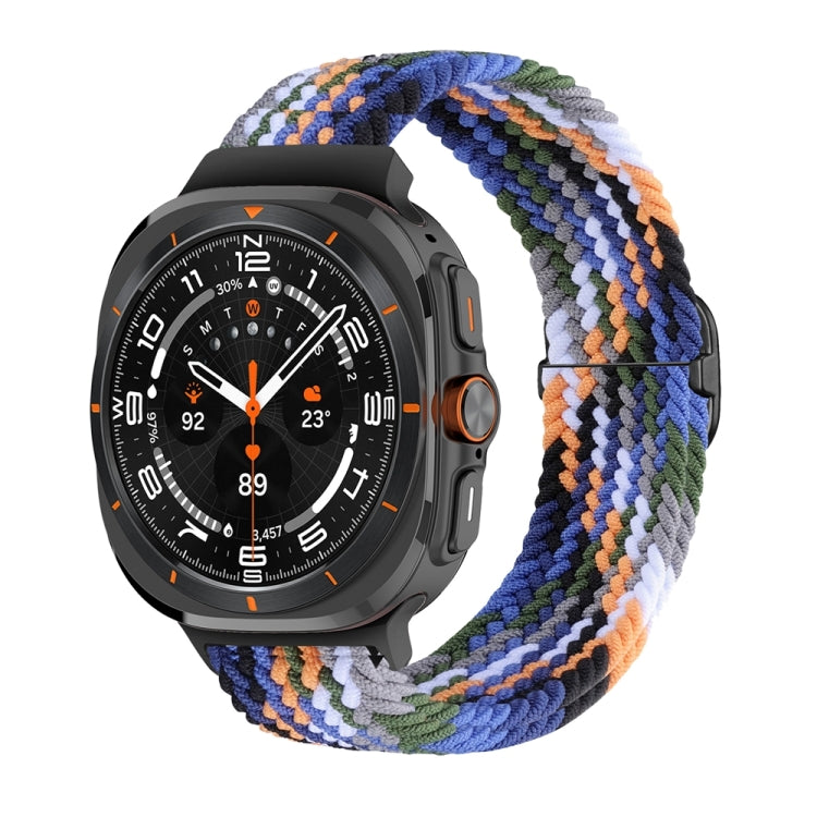 Slide Buckle Nylon Braided Watch Band, For Samsung Galaxy Watch Ultra 47mm / Ultra 2025