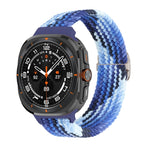 Slide Buckle Nylon Braided Watch Band, For Samsung Galaxy Watch Ultra 47mm / Ultra 2025