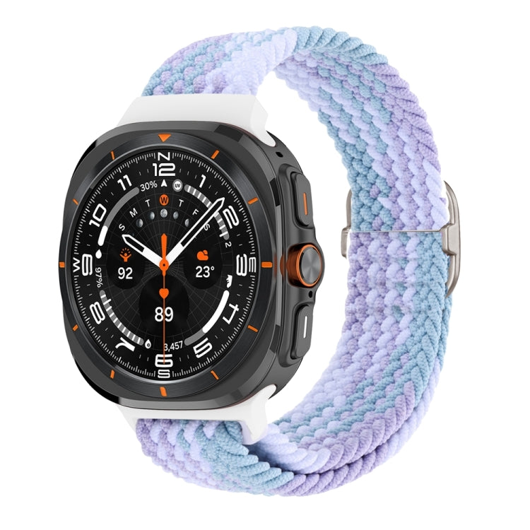 Slide Buckle Nylon Braided Watch Band, For Samsung Galaxy Watch Ultra 47mm / Ultra 2025