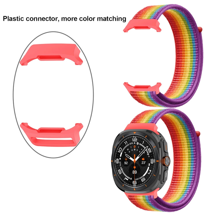 Plastic Connector Nylon Loop Watch Band, For Samsung Galaxy Watch Ultra 47mm / Ultra 2025
