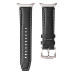 Plain Genuine Leather Watch Band, For Samsung Galaxy Watch Ultra 47mm / Ultra 2025