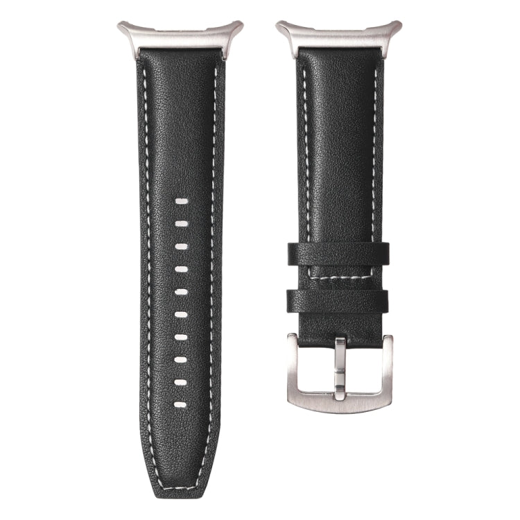 Plain Genuine Leather Watch Band, For Samsung Galaxy Watch Ultra 47mm / Ultra 2025