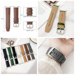 Plain Genuine Leather Watch Band, For Samsung Galaxy Watch Ultra 47mm / Ultra 2025