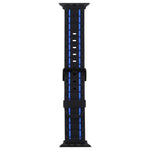 Silicone Wave Style Watch Wrist Strap, For Apple Watch 5 & 4 44mm / 3 & 2 & 1 42mm, For Apple Watch Series 8&7 41mm / SE 2&6&SE&5&4 40mm / 3&2&1 38mm