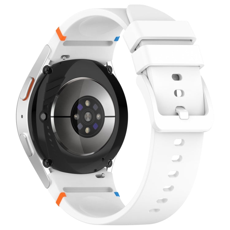 Official Solid Color Stitched Silicone Watch Band, For Samsung Galaxy Watch 7 40 / 44mm