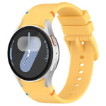 Official Solid Color Stitched Silicone Watch Band, For Samsung Galaxy Watch 7 40 / 44mm