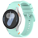 Official Solid Color Stitched Silicone Watch Band, For Samsung Galaxy Watch 7 40 / 44mm