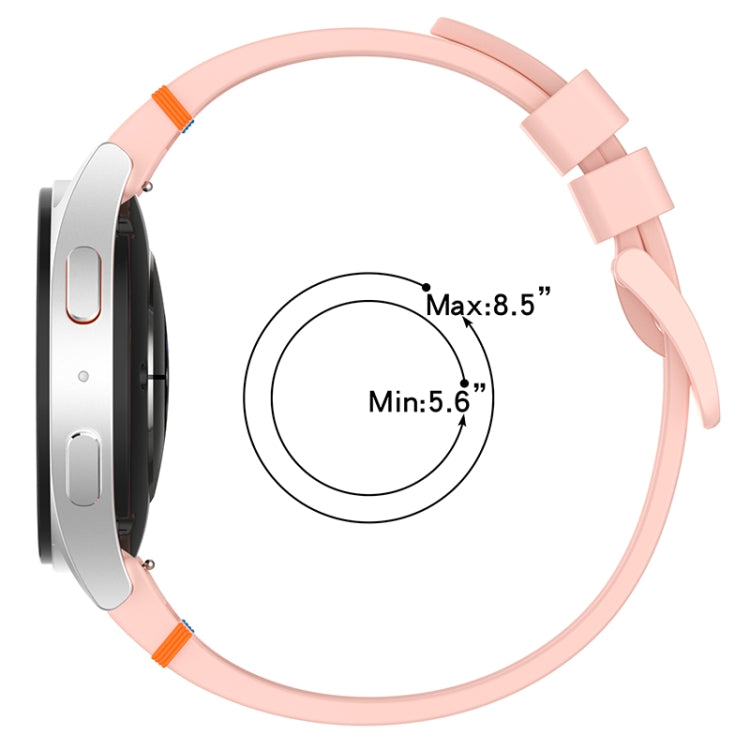 Official Solid Color Stitched Silicone Watch Band, For Samsung Galaxy Watch 7 40 / 44mm