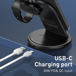 شاحن لاسلكي LDNIO WL02 25.5 واط 5 في 1 MagSafe مع كابل تايب-سي 30 سم