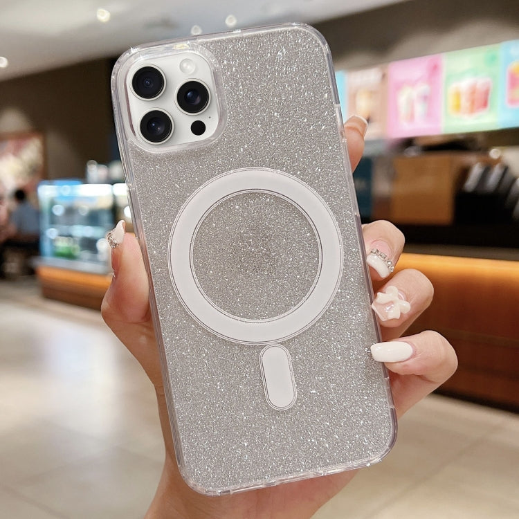 غطاء هاتف شفاف أكريليك مع بريق وماجسيف، لهواتف iPhone 15 Pro Max، iPhone 15 Pro، iPhone 15 Plus، iPhone 15، iPhone 14 Plus، iPhone 14، iPhone 14 Pro، iPhone 14 Pro Max، iPhone 13 Pro Max