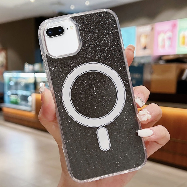 غطاء هاتف شفاف من الأكريليك مع بريق MagSafe، لهواتف iPhone XS Max، iPhone 8 Plus / 7 Plus