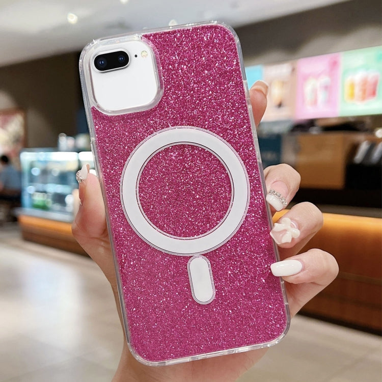 غطاء هاتف شفاف من الأكريليك مع بريق MagSafe، لهواتف iPhone XS Max، iPhone 8 Plus / 7 Plus