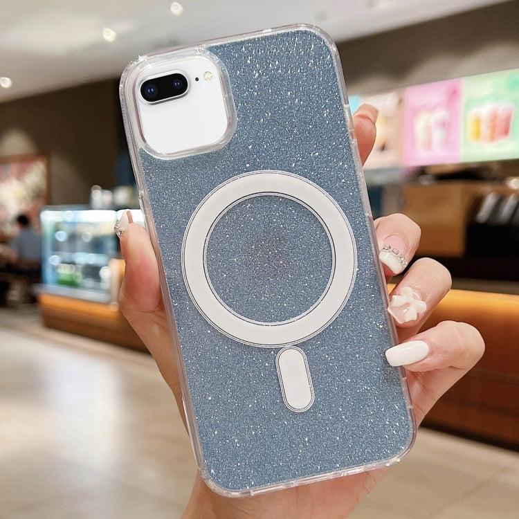 غطاء هاتف شفاف من الأكريليك مع بريق MagSafe، لهواتف iPhone XS Max، iPhone 8 Plus / 7 Plus