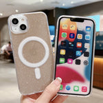 غطاء هاتف شفاف من الأكريليك مع بريق MagSafe، لهواتف iPhone XS Max، iPhone 8 Plus / 7 Plus