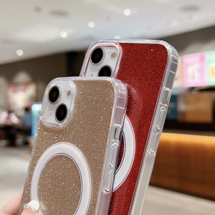 غطاء هاتف شفاف من الأكريليك مع بريق MagSafe، لهواتف iPhone XS Max، iPhone 8 Plus / 7 Plus