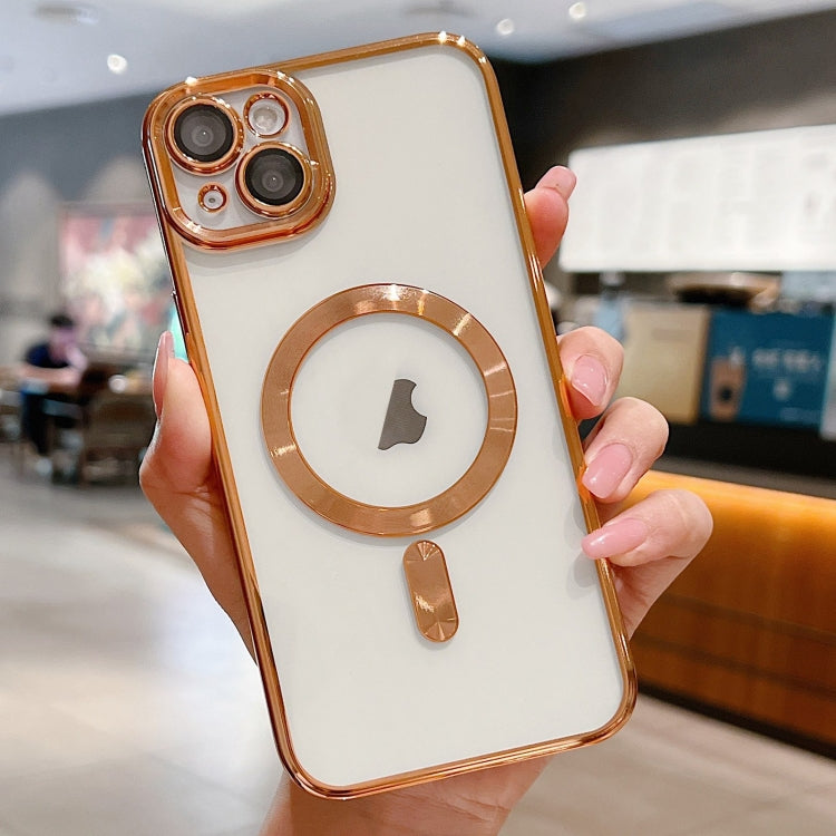 غطاء هاتف مطلي بالكهرباء مع MagSafe، لهواتف iPhone 15، iPhone 14 Plus، iPhone 14، iPhone 14 Pro، iPhone 14 Pro Max، iPhone 13 Pro Max