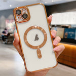 غطاء هاتف مطلي بالكهرباء مع MagSafe، لهواتف iPhone 15، iPhone 14 Plus، iPhone 14، iPhone 14 Pro، iPhone 14 Pro Max، iPhone 13 Pro Max
