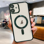غطاء هاتف ماجسيف مطلي بالكهرباء، لهواتف iPhone 16 Pro، iPhone 16 Plus، iPhone 16، iPhone 15 Pro Max، iPhone 15 Pro، iPhone 15 Plus