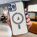 غطاء هاتف ماجسيف مطلي بالكهرباء، لهواتف iPhone 16 Pro، iPhone 16 Plus، iPhone 16، iPhone 15 Pro Max، iPhone 15 Pro، iPhone 15 Plus