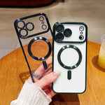 غطاء هاتف مطلي بالكهرباء مع MagSafe، لهواتف iPhone 15، iPhone 14 Plus، iPhone 14، iPhone 14 Pro، iPhone 14 Pro Max، iPhone 13 Pro Max