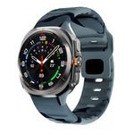 Wave Texture Reverse Buckle Silicone Watch Band, For Samsung Galaxy Watch Ultra 47mm / Ultra 2025