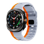 Wave Texture Reverse Buckle Silicone Watch Band, For Samsung Galaxy Watch Ultra 47mm / Ultra 2025