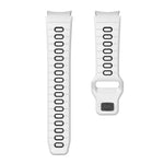 Two Color Stripes Reverse Buckle Silicone Watch Band, For Samsung Galaxy Watch 7 / 6