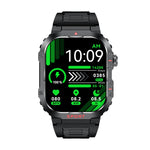 G45 2.01 inch Screen Silicone Strap 10m Waterproof Smart Watch, Support Flashlight / Bluetooth Call / HRV