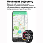 G45 2.01 inch Screen Silicone Strap 10m Waterproof Smart Watch, Support Flashlight / Bluetooth Call / HRV