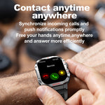 G45 2.01 inch Screen Silicone Strap 10m Waterproof Smart Watch, Support Flashlight / Bluetooth Call / HRV