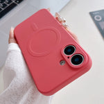 Solid Color Liquid Silicone MagSafe Magnetic Phone Case, For iPhone 16 Pro, For iPhone 16 Plus, For iPhone 16