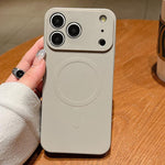 Solid Color Liquid Silicone MagSafe Magnetic Phone Case, For iPhone 17e / 16e, For iPhone 17 Pro Max, For iPhone 17 Pro