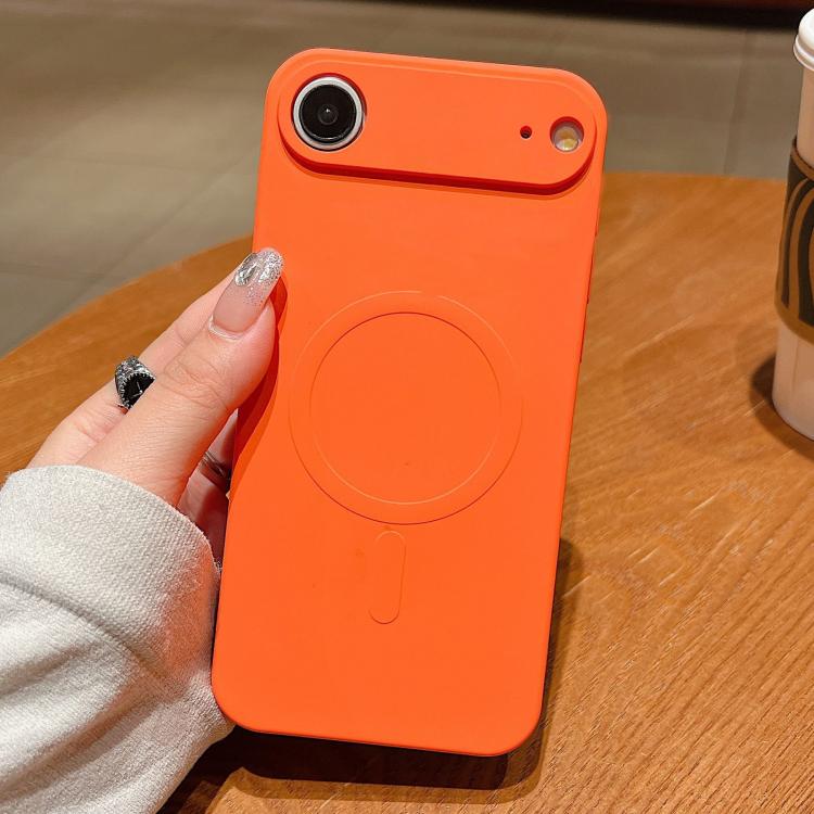 Solid Color Liquid Silicone MagSafe Magnetic Phone Case, For iPhone 17, For iPhone Air, For iPhone 16 Pro Max
