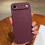 Solid Color Liquid Silicone MagSafe Magnetic Phone Case, For iPhone 17, For iPhone Air, For iPhone 16 Pro Max