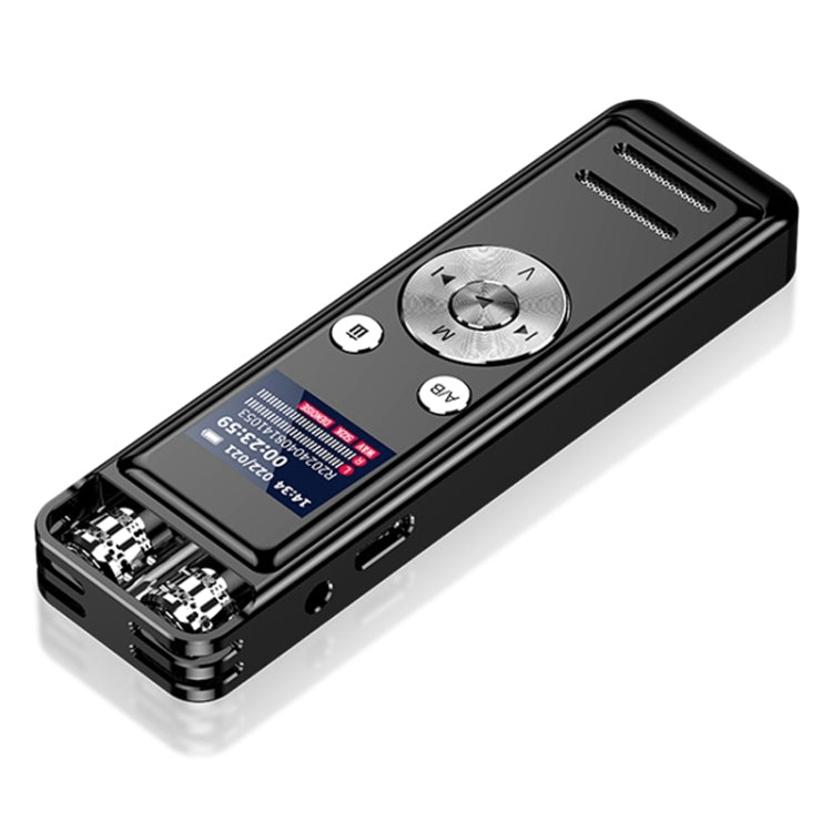 مسجل صوت ذكي مزود بميكروفون مزدوج متعدد الاتجاهات مع تقليل الضوضاء، 32GB، 64GB