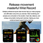 ET585 2.04 inch Steel Strap IP68 Waterproof Smart Watch, Support ECG / Blood Composition Measurement