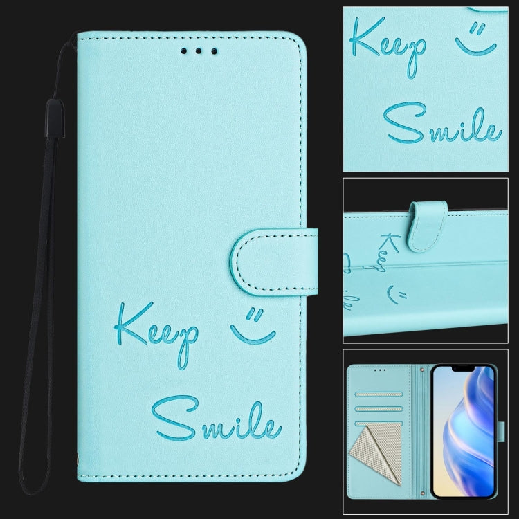 Smile Embossing RFID Leather Phone Case, For iPhone 11 Pro Max, For iPhone 11, For iPhone 11 Pro, For iPod Touch 7 / 6 / 5, For iPhone X / XS, For iPhone XR, For iPhone XS Max, For iPhone 8 Plus / 7 Plus