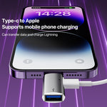 محول OTG من 8 دبابيس إلى USB، USB-C / تايب-سي، 8 دبابيس إلى USB، تايب-سي