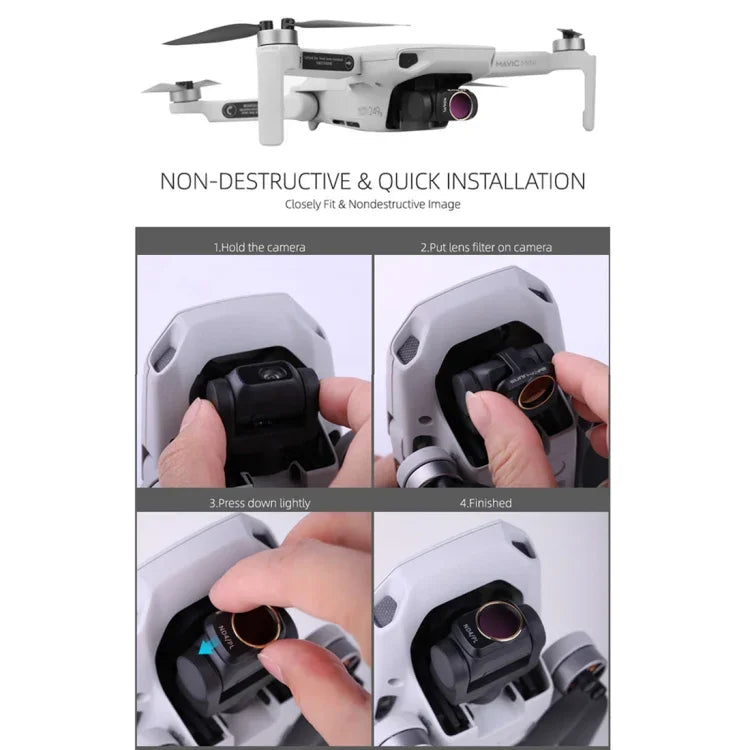 فلتر عدسة Sunnylife MM-FI9251 لطائرة DJI Mavic mini، ND4