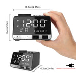 K11 LED Bluetooth 4.2 Speaker Alarm Clock Music Display Radio, EU Plug, UK Plug