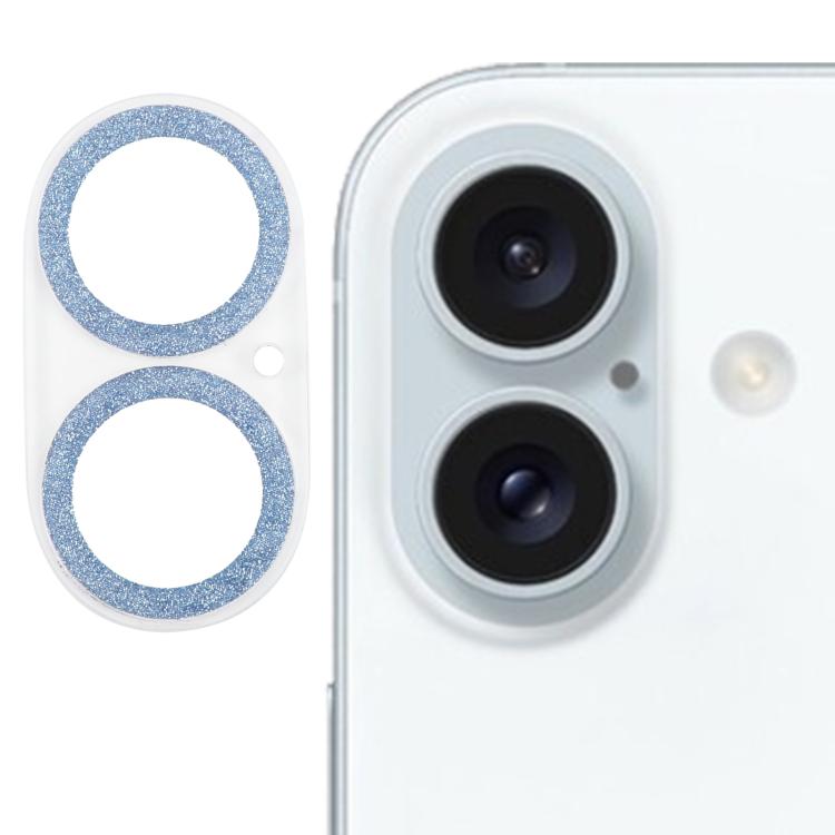 Glitter Ring Tempered Glass Camera Lens Film, For iPhone 17, For iPhone 16 Pro / 16 Pro Max, For iPhone 16 / 16 Plus